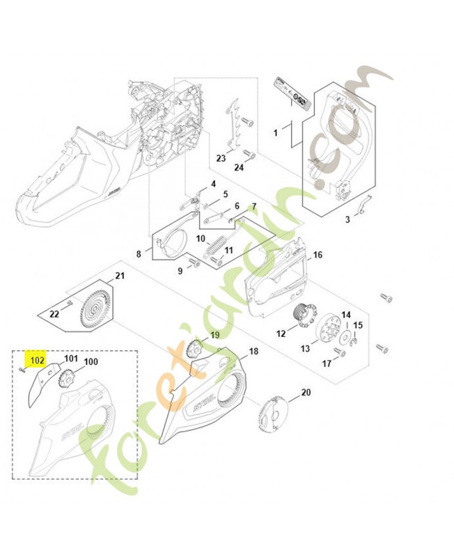Vis  P3x10 Stihl ref. 9104-003-8600