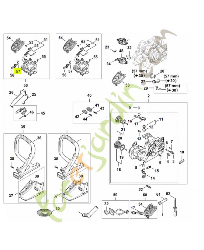 Ressort de connexion 1148-442-1600- Pièce détachée Stihl