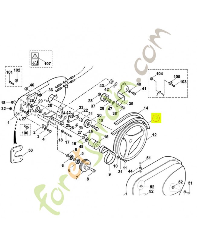 Courroie trapézoïdale 6226-711-5021 - Pièce de détachée Sithl / Vicking