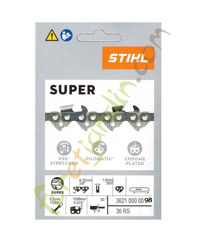 Chaine tronconneuse 75 CM Stihl 3621-000-0098 Chaine tronconneuse 75 CM Stihl 3621-000-0098