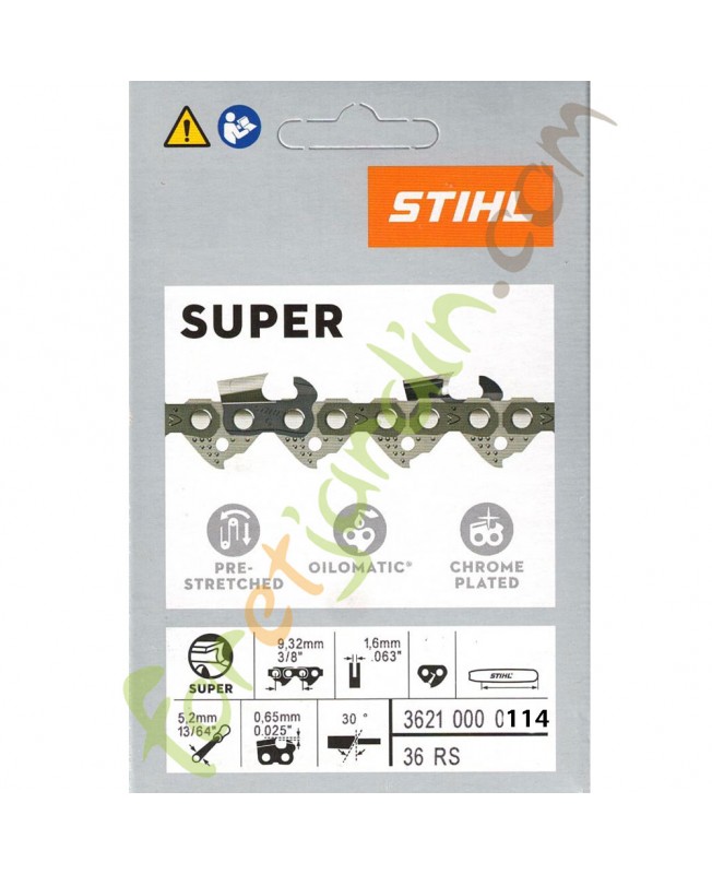 Chaine tronconneuse 90 CM Stihl réf. 3621-000-0114 en stock