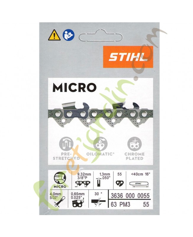 Chaine  tronconneuse 40 CM Stihl 3636-000-0055