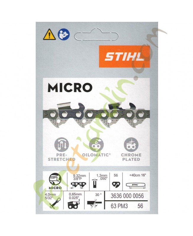 Chaine tronconneuse 40 CM Stihl 3636-000-0056 Chaine tronconneuse 40 CM Stihl 3636-000-0056