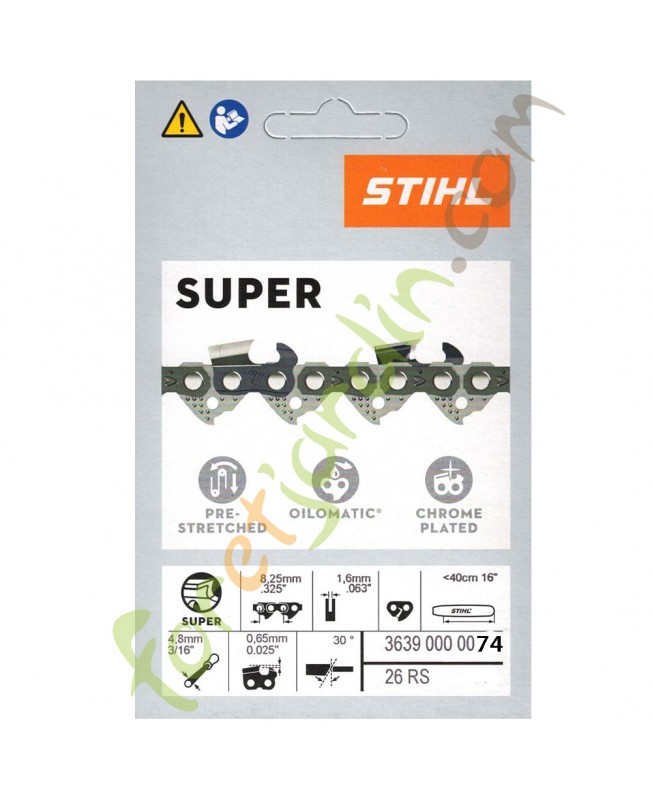 CHAINE tronconneuse 45 CM STIHL 3639-000-0074