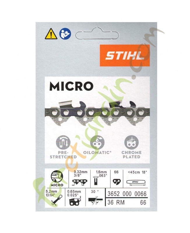 Chaine tronconneuse 45 CM Stihl 3652-000-0066 Chaine tronconneuse 45 CM Stihl 3652-000-0066