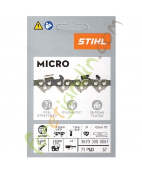 Chaine tronçonneuse 25 CM Stihl réf. 3670-000-0057