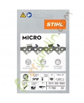 Chaine tronconneuse 30 CM Stihl 3670-000-0064