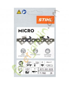 Chaine GTA 26 Stihl ref. 3670-000-0028 en stock