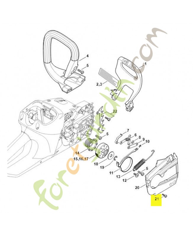 Vis cylindrique IS-P4x14 stihl réf. 9074-478-3005