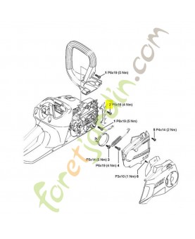 Vis cylindrique is-p5x18 stihl réf. 9074-477-4132