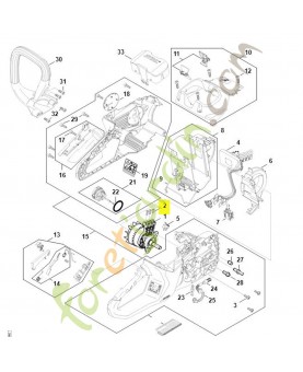 Vis cylindrique is m4 x 12 stihl réf : 9022-313-0660