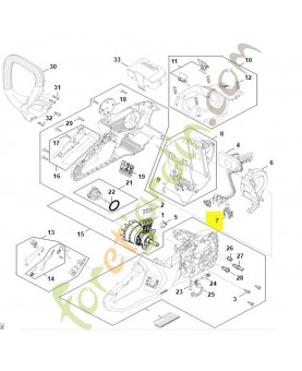 Interrupteur stihl réf. 1250-430-0501