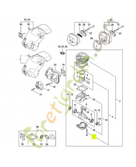 Vis cylindrique IS D5x55 9075-478-4258- Pièce détachée Stihl / Vicking