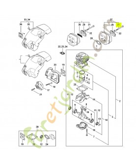 Vis référence 9022-341-1462 - Pièce détachée Stihl