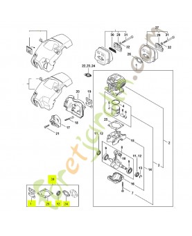 Jeu de joints 1148-007-1600- Pièce détachée Stihl