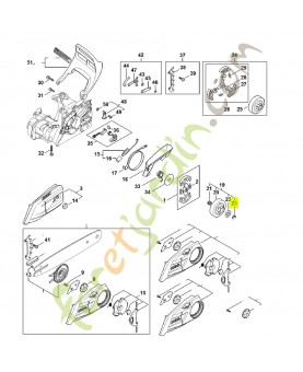 Circlips 8 x 1,3 9460-624-0801- Pièce détachée Stihl
