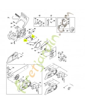 Tendeur de chaîne 1148-660-0701- Pièce détachée Stihl