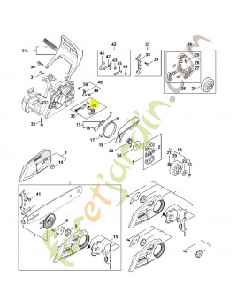 Pièce de pression 1123-664-1400.  Pièce détachée Stihl / Vicking