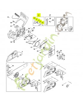 Jeu de pièces de frein de chaîne 1148-007-1001- Pièce détachée Stihl
