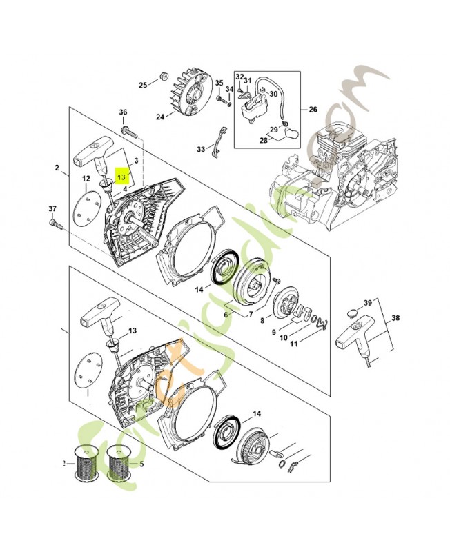 Douille 1110-084-9102 - Pièce détachée Stihl
