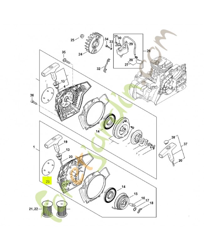 Plaque matricule ms 212 1148-967-1506- Pièce détachée Stihl / Vicking