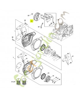 Rotor 1148-400-1206- Pièce détachée Stihl