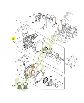 Vis cylindrique is-p5x20 9074-477-4135- Pièce de détachée Sithl