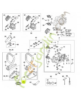 Tuyau 2,2 x 5,4 x 1m 0000-937-5006- Pièce détachée Stihl