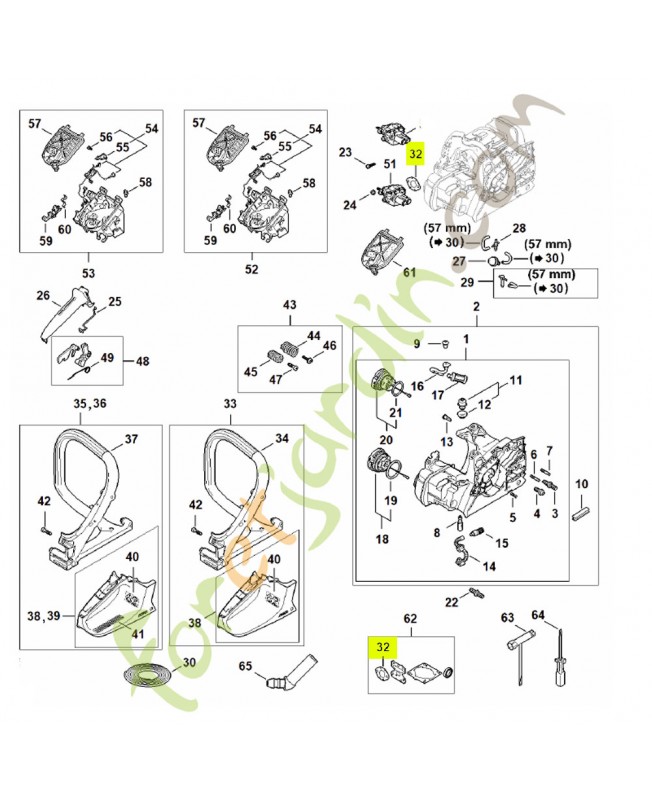 Joint 1148-129-0900- Pièce détachée Stihl