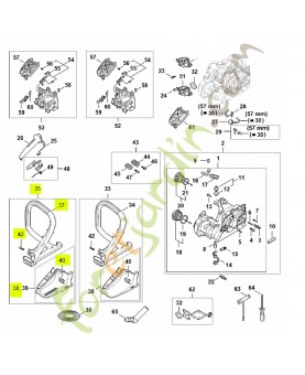Carter de poignée 1148-790-1001- Pièce détachée Stihl