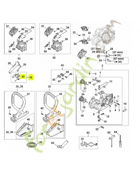 Manette des gaz 1148-180-1500- Pièce détachée Stihl