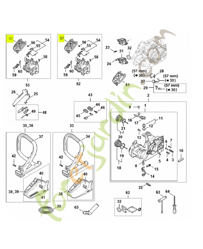 Filtre à air 1148-140-4404 - Pièce détachée Stihl