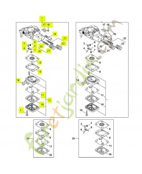Carburateur 1148-120-0661 - Pièce détachée Stihl