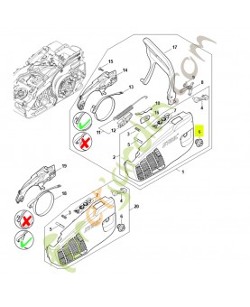 Ecrou a embase m8 0000-995-0800- Pièce détachée Stihl / Vicking
