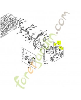 Embrayage ms 193 1137-160-2001. Pièce détachée Stihl / Vicking