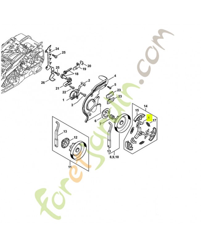 Pièce de fixation 1121-162-3000 - Pièce de détachée Sithl / Vicking