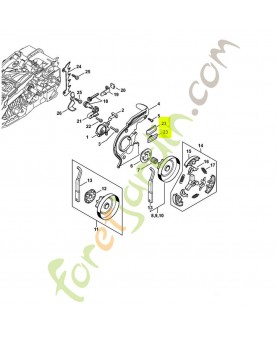 Bande de glissement 1123-648-6600 stihl .Pièce détachée de rechange
