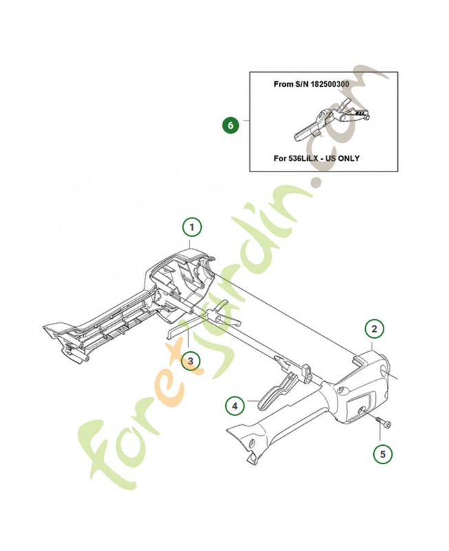 Gachette de sécurité 589274001- Pièce de détachée Husqvarna Gachette de sécurité 589274001- Pièce de détachée Husqvarna