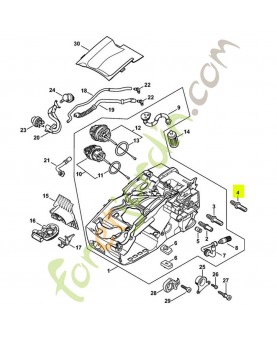 Vis à embase d9/m8 0000-664-2415- Pièce détachée Stihl / Vicking