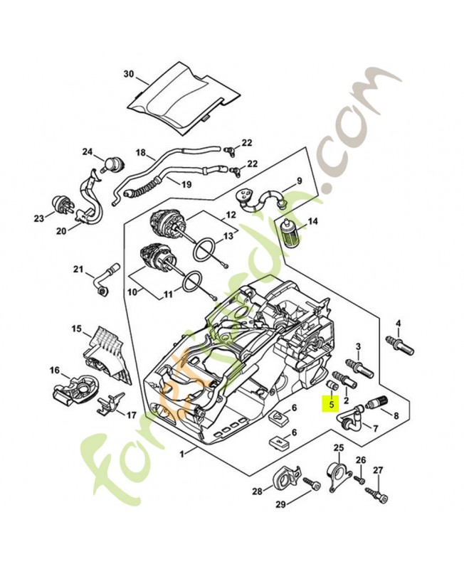 Soupape 1128-640-9100. Pièce détachée Stihl / Vicking