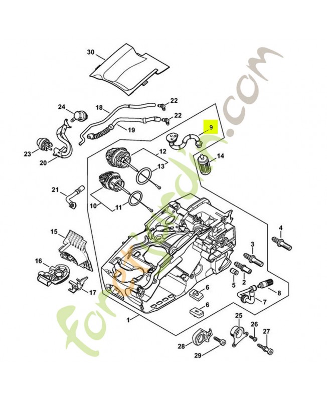 Tuyau pour tronçonneuse stihl 1137-358-7700