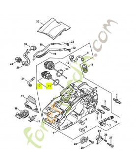 Bouchon du réservoir 0000-350-0537. Pièce détachée Stihl / Vicking