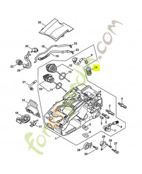 Crépine aspirante 0000-350-3502. Pièce détachée Stihl / Vicking