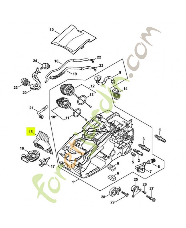 Plaque isolante 1137-351-4005- Pièce détachée Stihl / Vicking