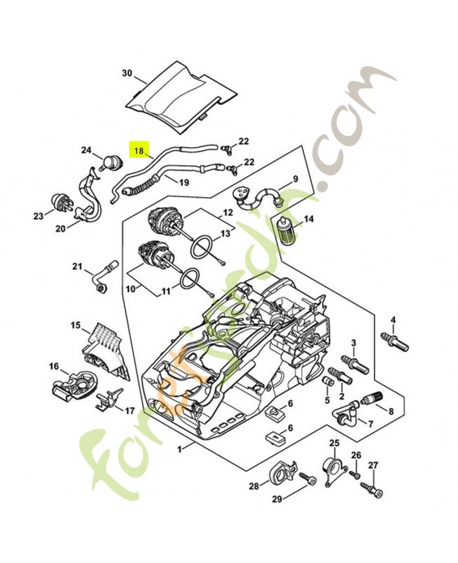 Tube 1137-350-5002- Pièce détachée Stihl / Vicking