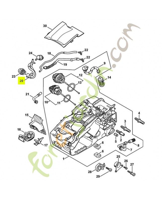 Tuyau essence 1137-358-7702. Pièce détachée Stihl / Vicking