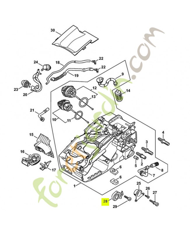 Butoir d'arret 1129-790-9700- Pièce détachée Stihl / Vicking