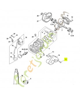 Vis cylindrique IS M5 stihl réf. 9022-341-0983