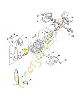 Bougie stihl zk c 10, paquet de 10 0000-400-7025- Pièce détachée Stihl / Vicking