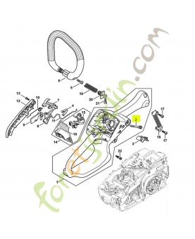 Vis d'assemblage a embase 1121-122-6600- Pièce de détachée Sithl / Vicking